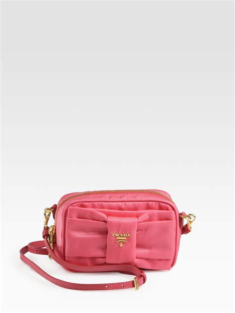 pink prada bag nylon|Prada tessuto nylon pouch.